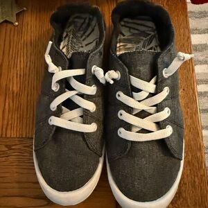 Natural Reflections Dark Gray and White Sneakers